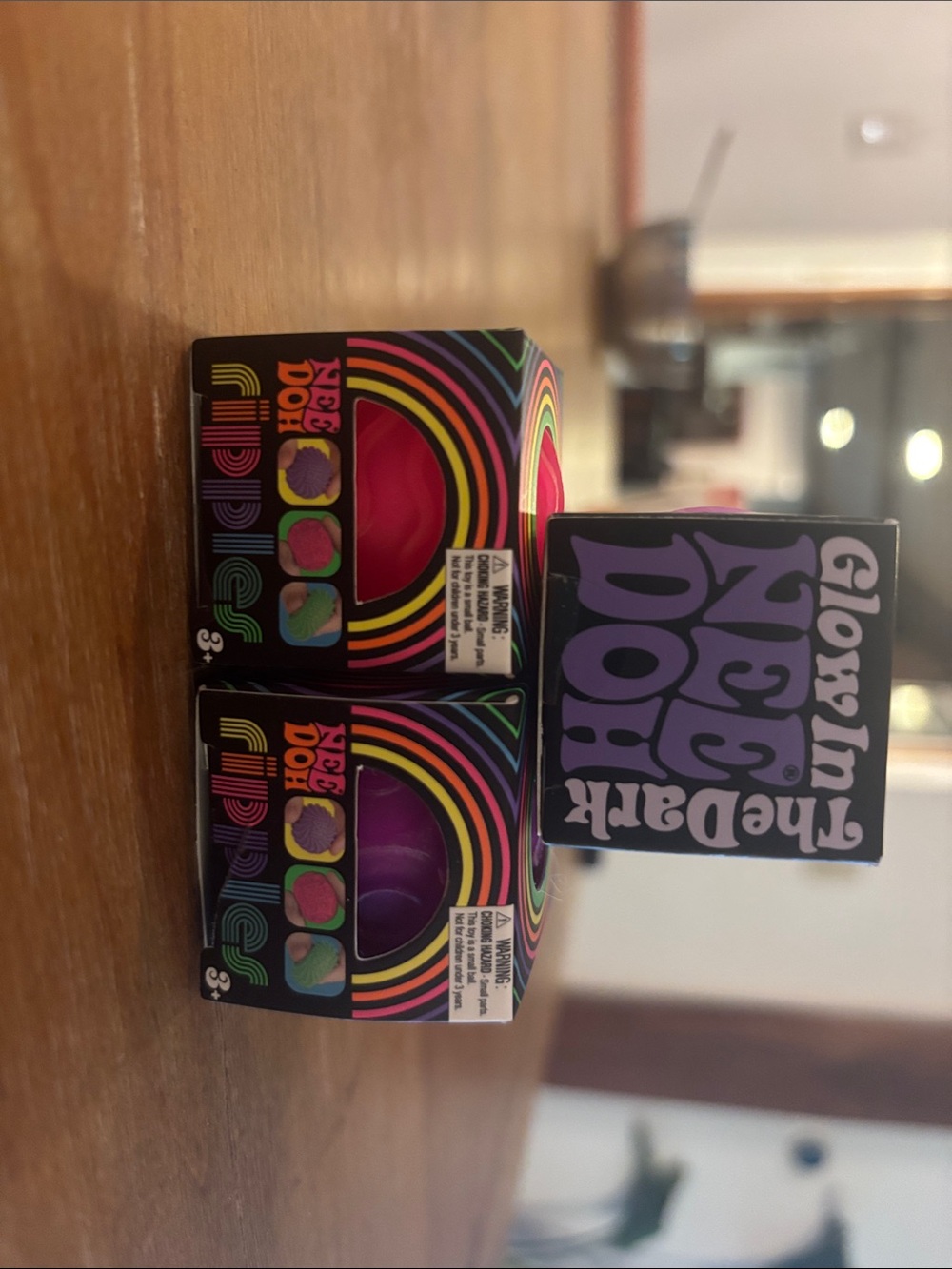 RARE- Three mini needoh globs-two special edition, ripples, and one glow one
